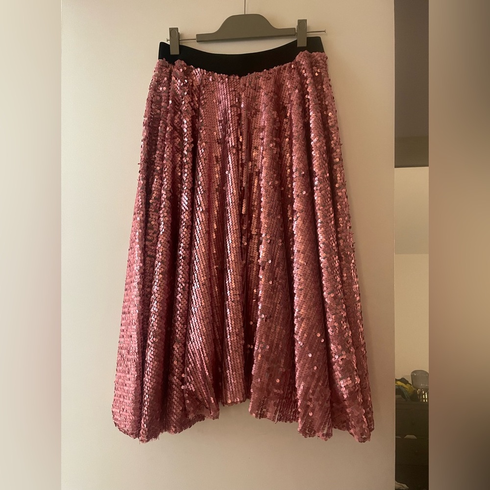 Custom Ovonion pink ballet sequin full skirt